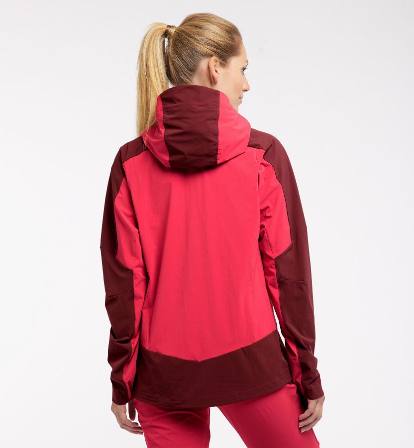 Haglöfs Womens Tegus Softshell Jacket Red New Zealand 61835NSYU